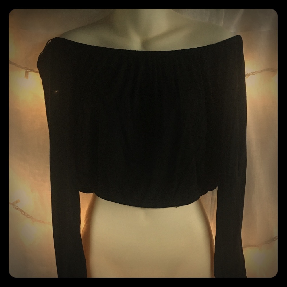 Off the shoulder crop top